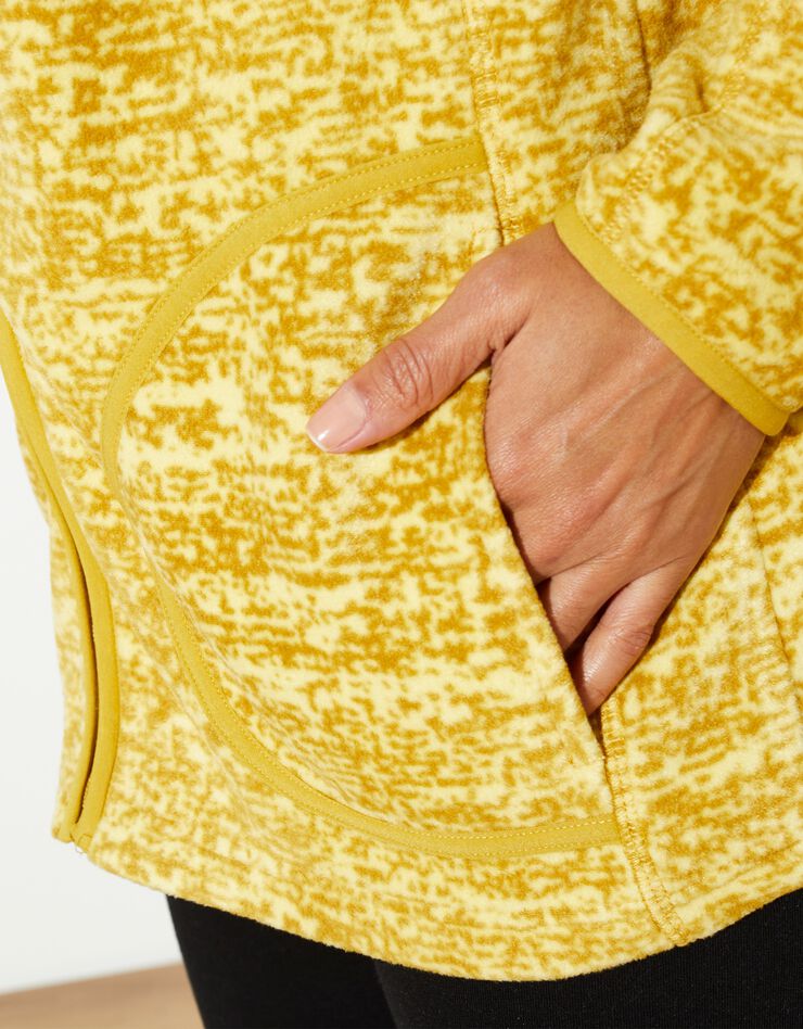 Veste polaire chinée zippée (jaune chiné) Veste polaire chinée zippée (jaune chiné)
