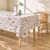 Nappe toile cirée imprimé bucolique (blanc / vert)