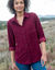 Chemise en velours côtelé (prune)