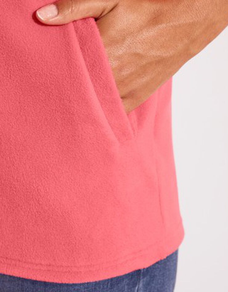 Veste polaire zippée manches longues (corail) Veste polaire zippée manches longues (corail)