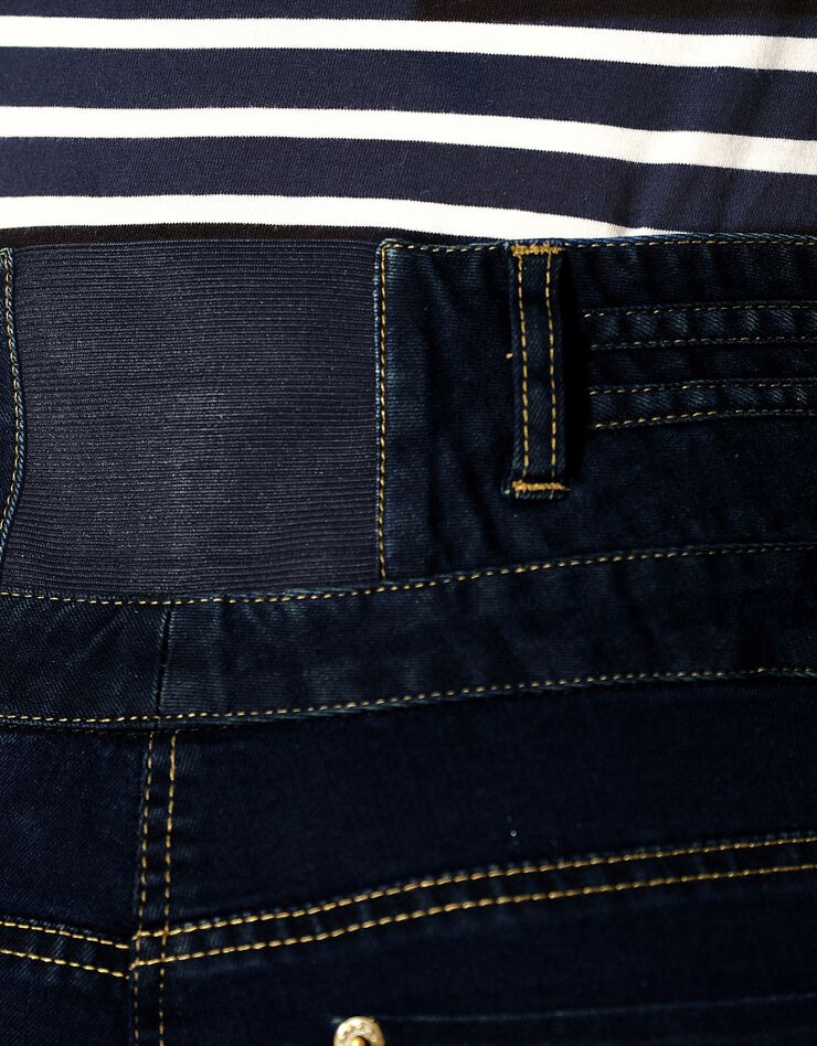 Jean taille haute coupe bootcut entrej. 78 cm (dark blue)