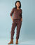 Pull sp&eacute;cial petites, maille perl&eacute;e (chocolat)