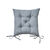 Galette de chaise carrée imprimé feuillage - lot de 2 (gris perle)