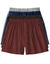 Caleçon flottant ouvert uni - lot de 4 (rouille + marron + marine)