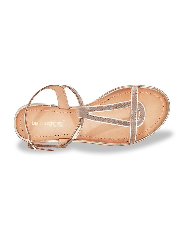 Sandales plates en cuir Hamore (taupe) Sandales plates en cuir Hamore (taupe)