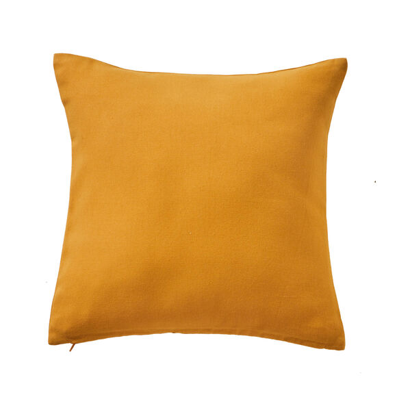 Housse de coussin unie bachette - lot de 2 (miel)