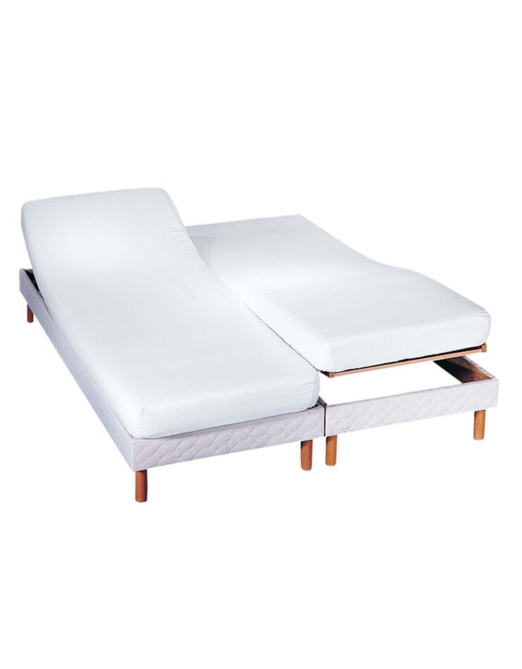 Protège-matelas tête et pieds relevables absorbant (blanc)