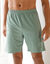 Short pyjama coton uni (vert)