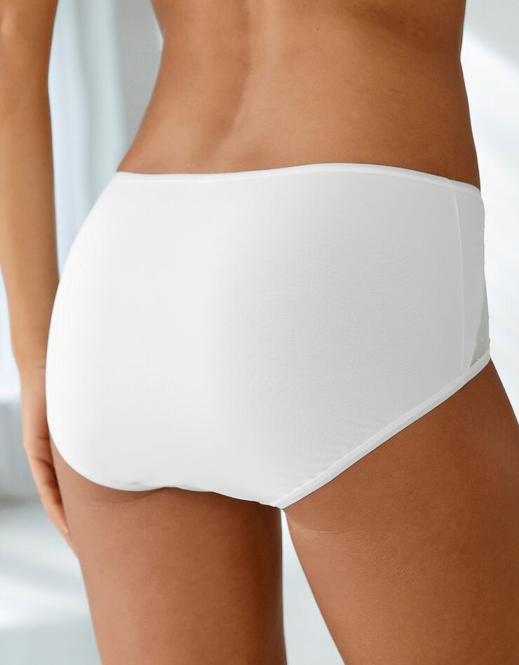 Culotte microfibre forme maxi – Lot de 2 (blanc) Culotte microfibre forme maxi – Lot de 2 (blanc)