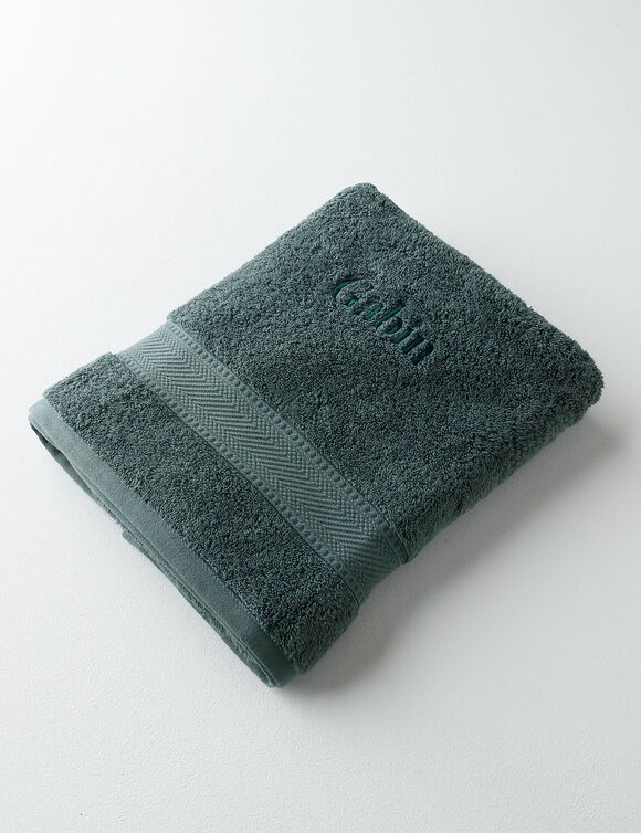 Collection serviettes de bain personnalis&eacute;es - confort moelleux 540 g/m&sup2; (kaki)
