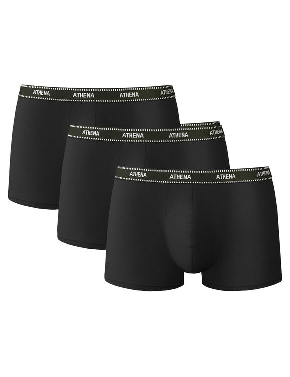 Lot de 3 boxers Ecopack (noir)