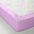 Drap-housse uni flanelle bonnets 32 cm (lavande)
