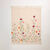 Jet&eacute; imprim&eacute; fleurs champ&ecirc;tres - coton textur&eacute; (vert / orange)
