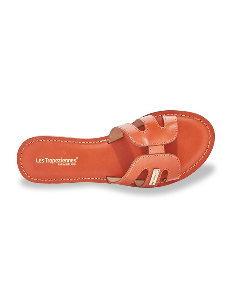 Mules plates en cuir Damia (brique) Mules plates en cuir Damia (brique)
