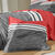 Linge de lit Nathalie coton (gris / terracotta)