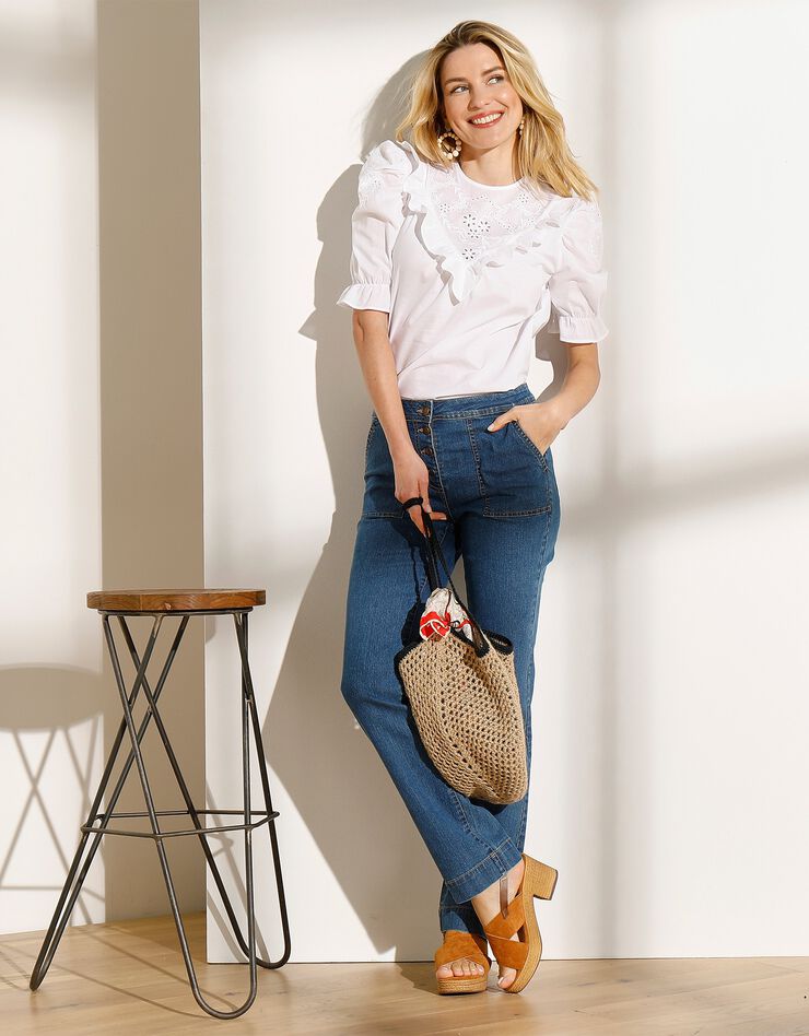 Blouse broderie anglaise (blanc) Blouse broderie anglaise (blanc)