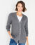 Long gilet boutonné  (gris chiné)