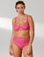 Soutien-gorge forme emboîtante tulle brodé stretch et microfibre Batlow-  avec armatures (rose)