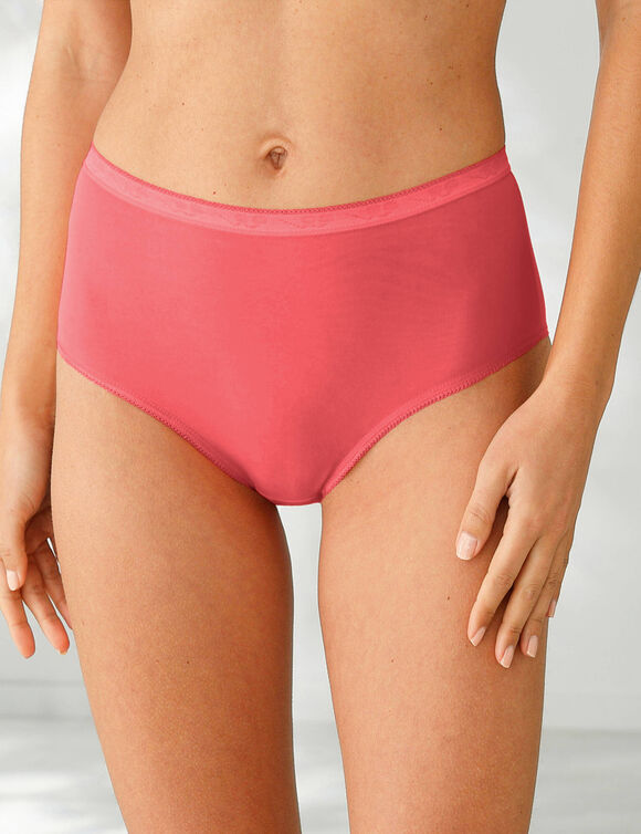 Culotte maxi basique - lot de 3 (ciel + corail + lavande)