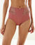 Gainette microfibre et guipure Rima - lot de 2 (grenade)