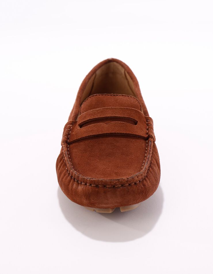 Mocassins en croûte de cuir - marron (marron)