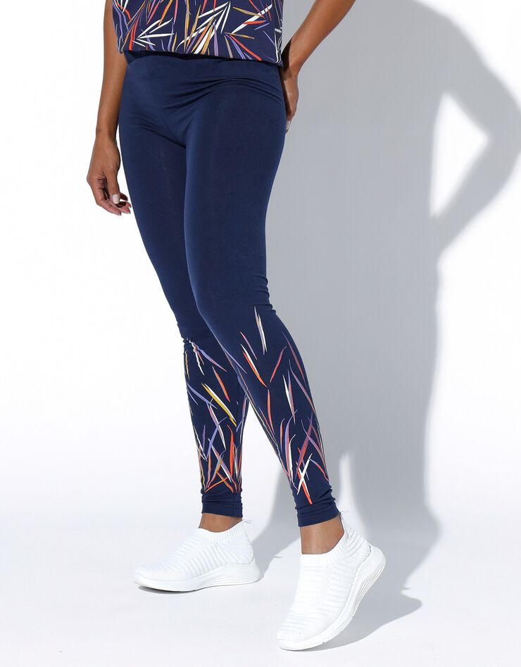 Legging imprimé graphique (marine / multicolore) Legging imprimé graphique (marine / multicolore)