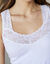 D&eacute;bardeur coton et dentelle - lot de 2 (blanc)
