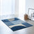 Tapis décoratif motif géométrique (jeans)