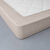 Drap-housse uni flanelle bonnets 32 cm (taupe)