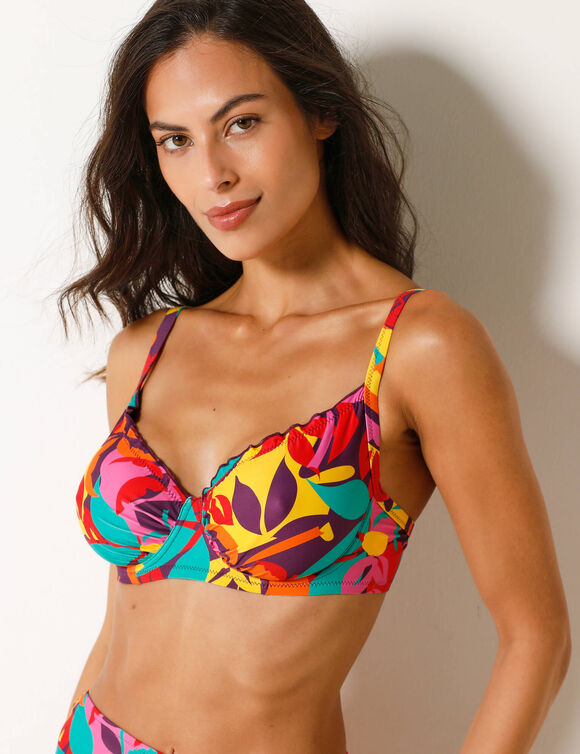 Haut de maillot de bain avec armatures Cayetana - forme corbeille (multicolore)