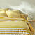 Linge de lit Romy rayé - en coton (jaune)