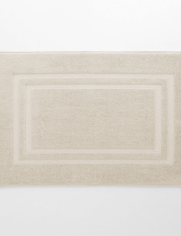 Tapis de bain &eacute;ponge double liteau - &eacute;ponge 900 g/m&sup2; (sable)