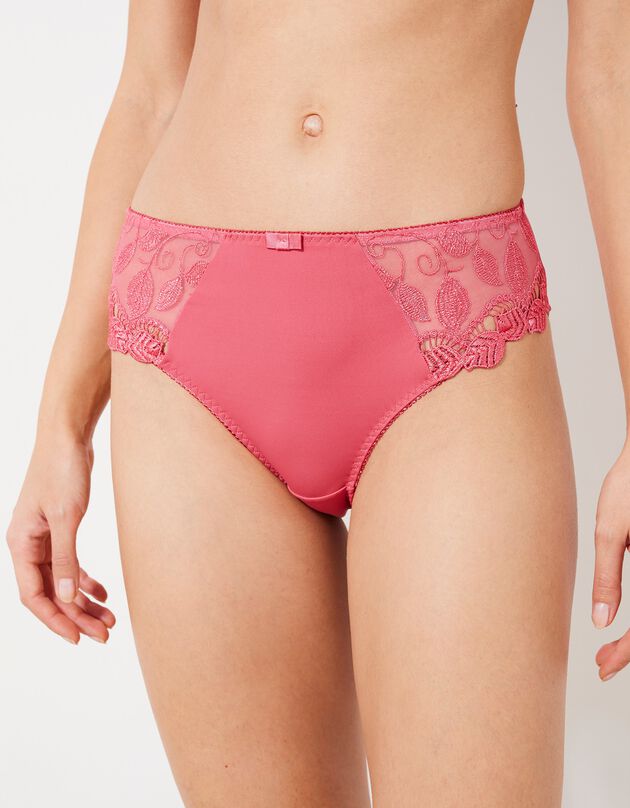 Culotte microfibre et guipure Rima - lot de 2 (rose)
