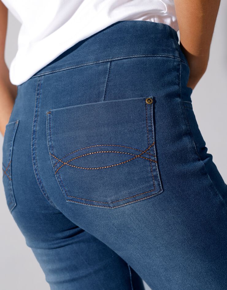 Jegging fuselé ultra stretch, maille effet jean (stone) Jegging fuselé ultra stretch, maille effet jean (stone)