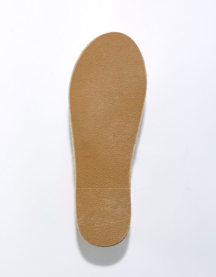 Mule en raphia tissé semelle corde (beige) Mule en raphia tissé semelle corde (beige)