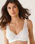 Soutien-gorge forme foulard en dentelle et tulle stretch Guspini - avec armatures (ivoire)