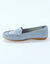 Mocassins souples textile microfibre (bleu)