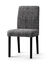 Housse microfibre bi-extensible effet faux uni sp&eacute;ciale chaise (gris anthracite)