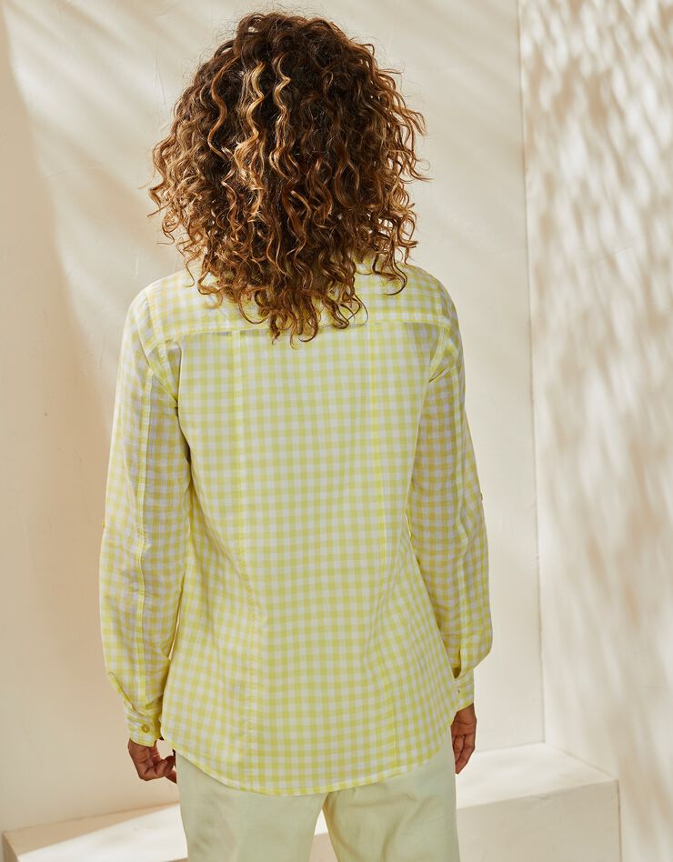 Chemisier vichy, coton (jaune / blanc) Chemisier vichy, coton (jaune / blanc)