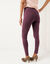 Legging taille &eacute;lastiqu&eacute;e - lot de 2 (prune fonc&eacute; / noir)
