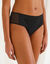 Slip pour fuites urinaires en coton biologique (**) lavable - flux abondant (noir)