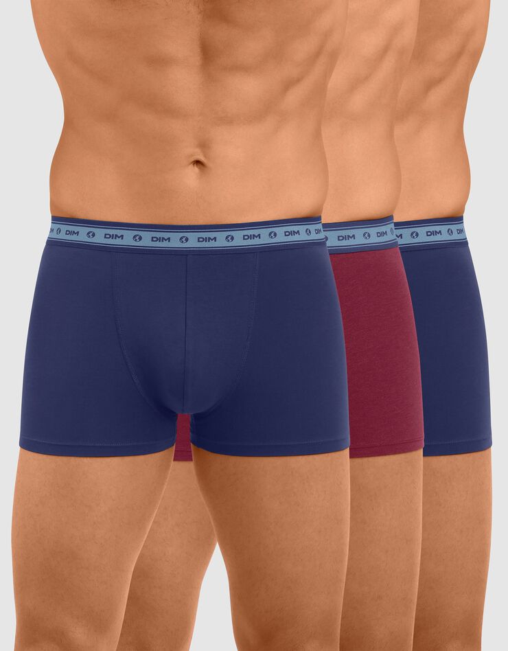 Boxer Green Bio - lot de 3 (rouge + bleu) Boxer Green Bio - lot de 3 (rouge + bleu)