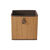 Cube de rangement pliable, bambou (marron)
