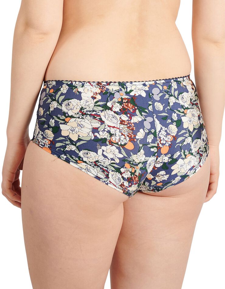 Shorty "Agnès" dentelle et microfibre imprimées (bleu) Shorty "Agnès" dentelle et microfibre imprimées (bleu)