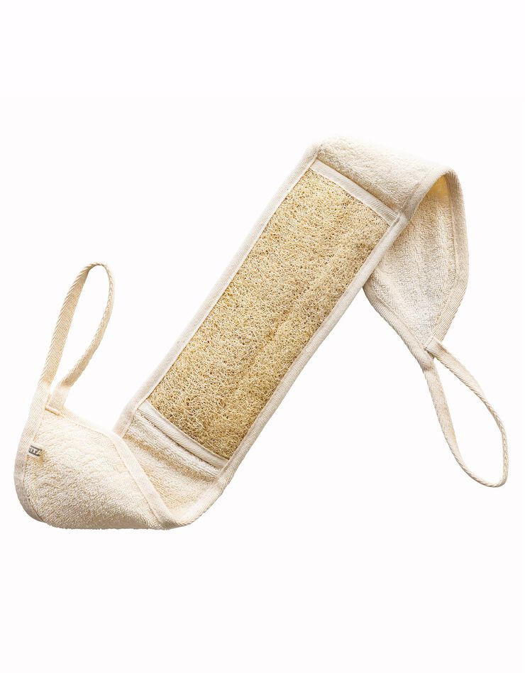 Sangle lave dos loofah/coton (écru) Sangle lave dos loofah/coton (écru)
