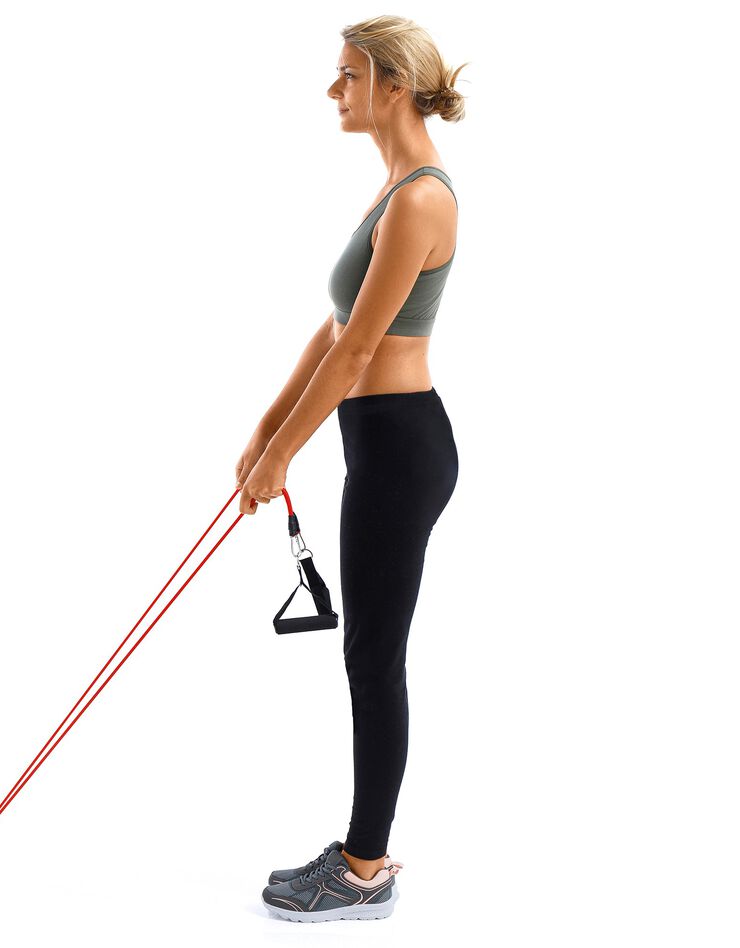 Ensemble fitness avec bandes de résistance (multicolore)