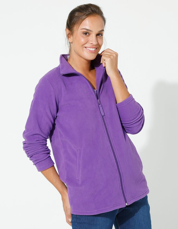 Veste polaire zippée manches longues (iris) Veste polaire zippée manches longues (iris)
