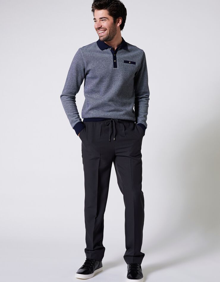 Pantalon confort taille élastiquée (gris) Pantalon confort taille élastiquée (gris)
