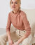 T-shirt col montant manches longues (noisette)
