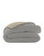 Couette microfibre micro imprimé graphique 200 g/m² (gris / jaune)